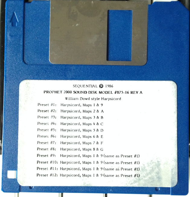 SCI Prophet 2000 Disk